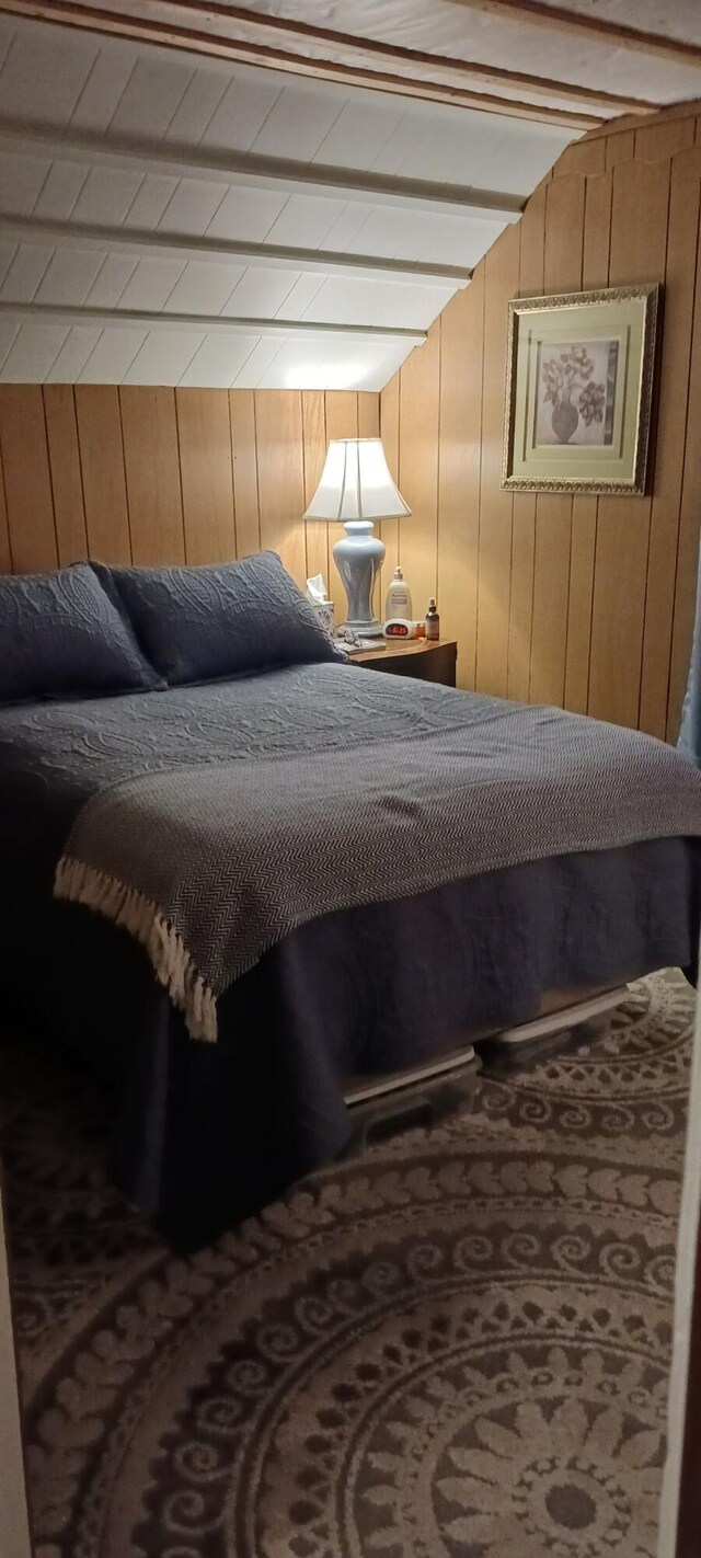 41 Winter St, Lisbon, ME 04250 - bedroom with wooden walls