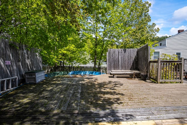 23 Paul St, South Berwick, ME 03908 - wooden deck with a fenced backyard