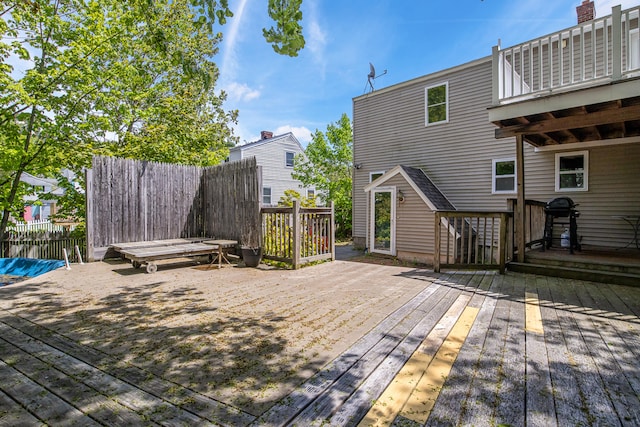 23 Paul St, South Berwick, ME 03908 - wooden terrace featuring area for grilling