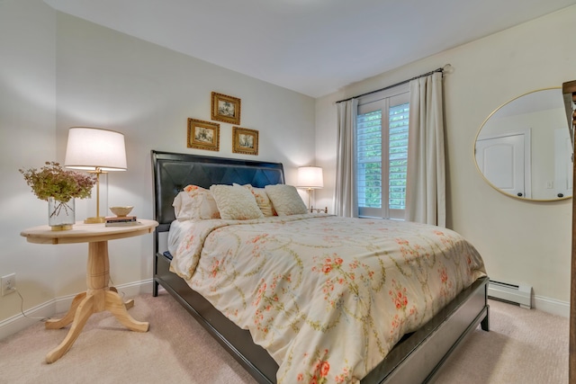 4 Brown Hill Ln, Scarborough, ME 04074 - carpeted bedroom featuring a baseboard heating unit and baseboards