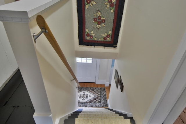 131 N St, Bath, ME 04530 - stairway with baseboards