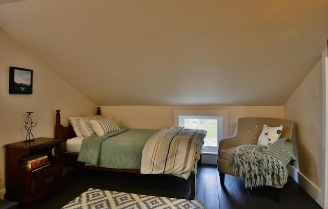 131 N St, Bath, ME 04530 - bedroom with vaulted ceiling and wood finished floors