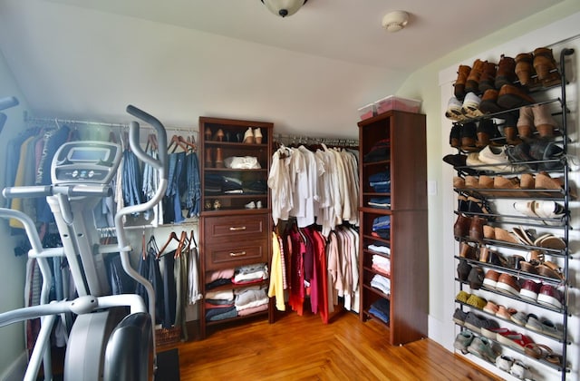 131 N St, Bath, ME 04530 - walk in closet featuring lofted ceiling