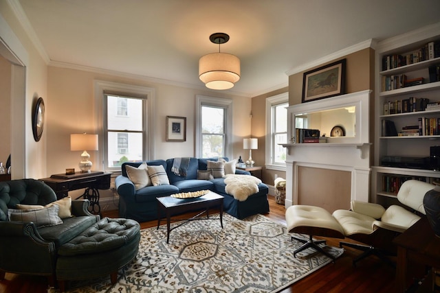 131 N St, Bath, ME 04530 - sitting room featuring wood finished floors and crown molding