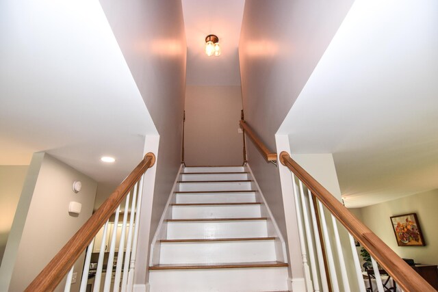 428 E Main St, Yarmouth, ME 04096 - stairway featuring recessed lighting