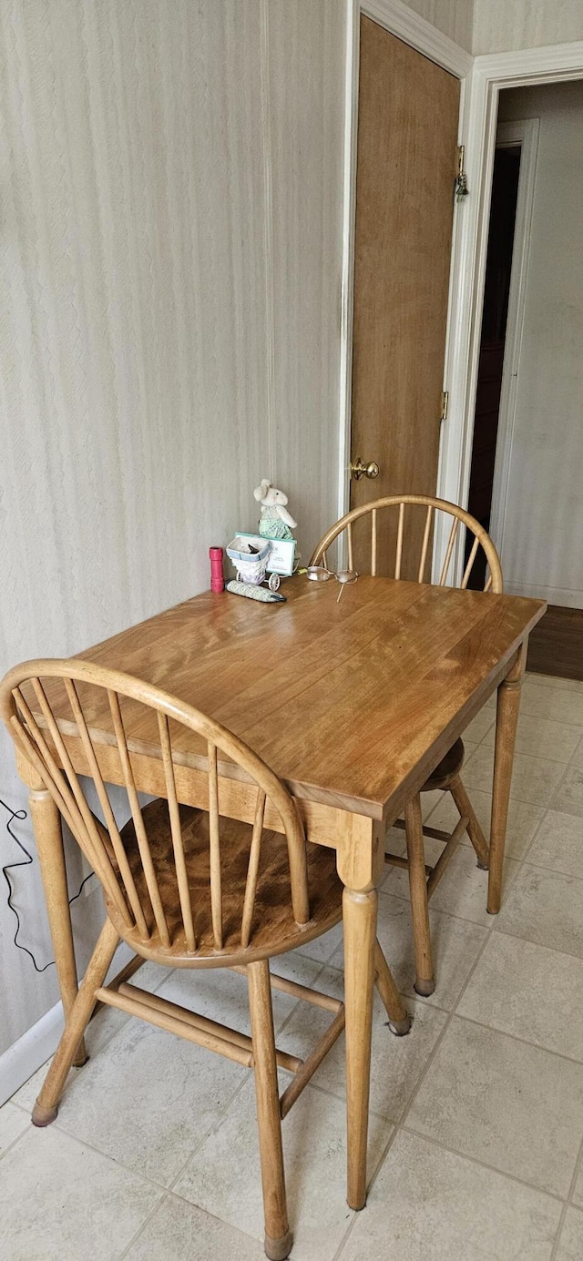645 Kennebec St, Rumford, ME 04276 - dining area with baseboards