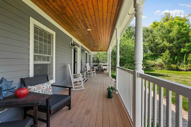 29 Gabriels Way, Turner, ME 04282 - view of wooden porch