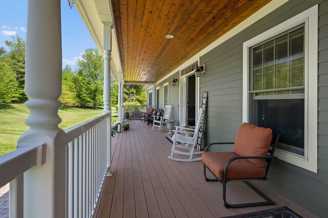 29 Gabriels Way, Turner, ME 04282 - view of wooden porch