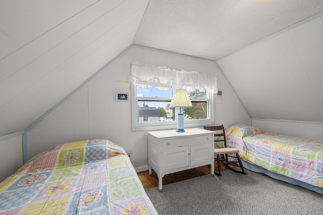 16 Columbia Ave, Tremont, ME 04612 - bedroom with lofted ceiling and wood finished floors