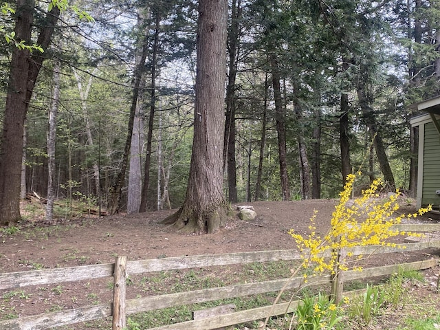 39 Salmon Rd, Madison, ME 04950 - view of yard featuring fence and a wooded view