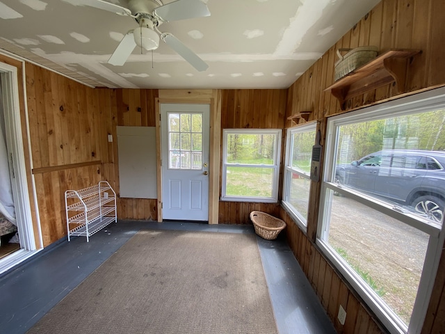 view of sunroom