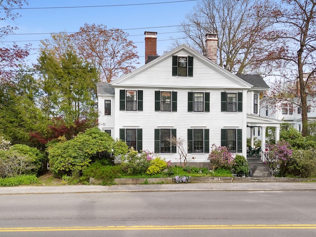 969 Washington St, Bath, ME 04530 - view of front of home featuring a chimney