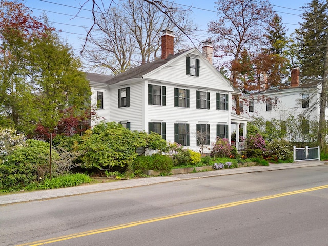 969 Washington St, Bath, ME 04530 - view of front facade featuring a chimney