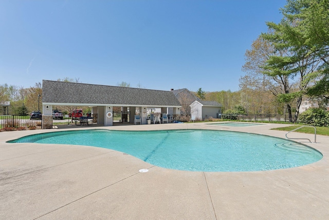 272 Mills Rd Unit 17, Kennebunkport, ME 04046 - community pool with fence and a patio area