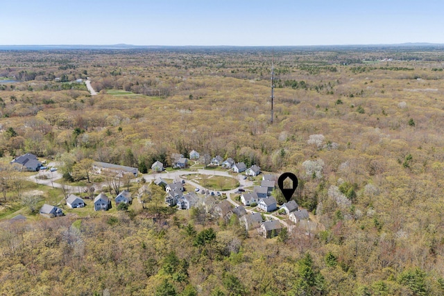 272 Mills Rd Unit 17, Kennebunkport, ME 04046 - aerial view of property's location with a forest