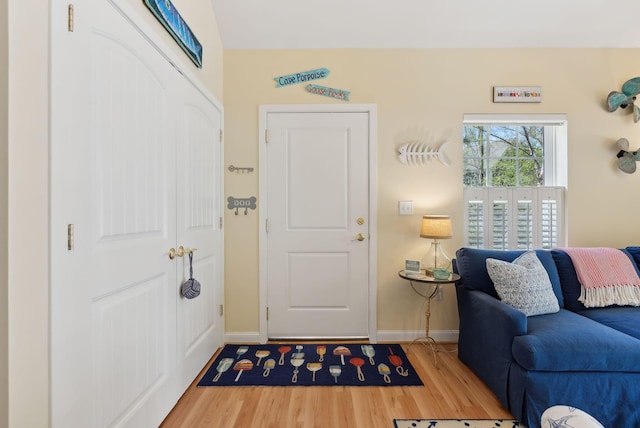 272 Mills Rd Unit 17, Kennebunkport, ME 04046 - foyer featuring light wood finished floors and baseboards
