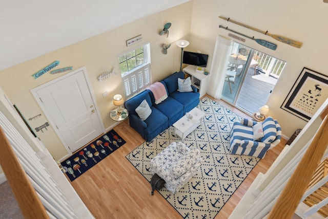 272 Mills Rd Unit 17, Kennebunkport, ME 04046 - living area featuring wood finished floors