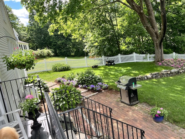 70 Summer St, Kennebunk, ME 04043 - view of patio with a grill