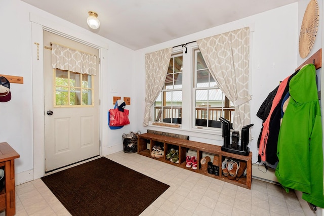 22 Pleasant St, Phillips, ME 04966 - mudroom with tile patterned floors