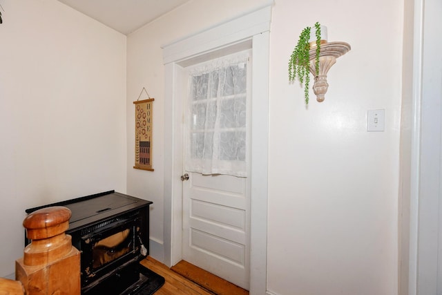 22 Pleasant St, Phillips, ME 04966 - entryway featuring light wood finished floors