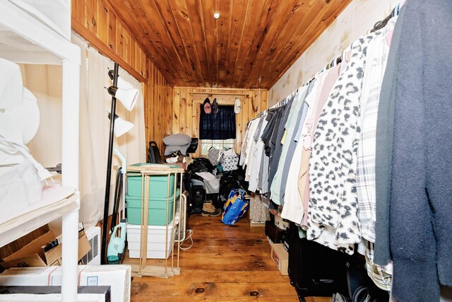 22 Pleasant St, Phillips, ME 04966 - walk in closet with wood finished floors