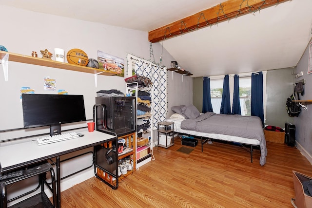 22 Pleasant St, Phillips, ME 04966 - bedroom featuring wood finished floors and baseboards