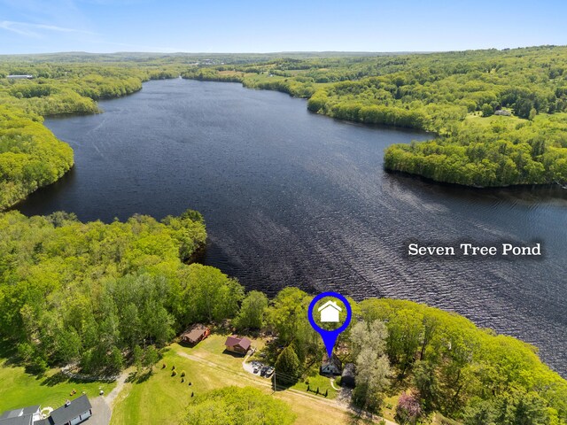 102 Hills Pt, Union, ME 04862 - aerial view of a large body of water and a forest