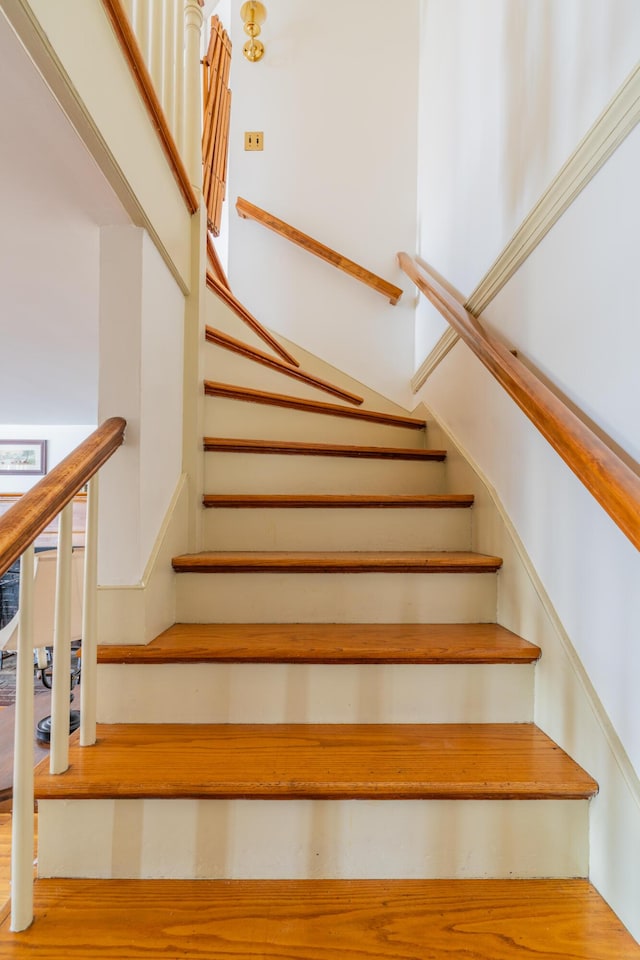 view of stairs