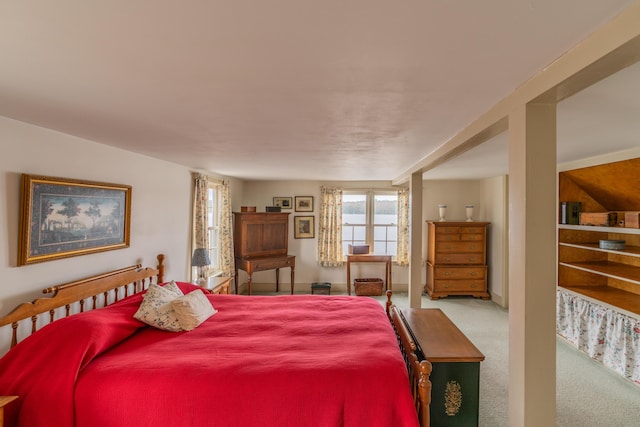 bedroom featuring carpet flooring