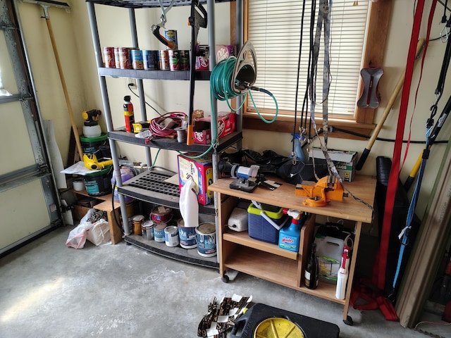view of storage room