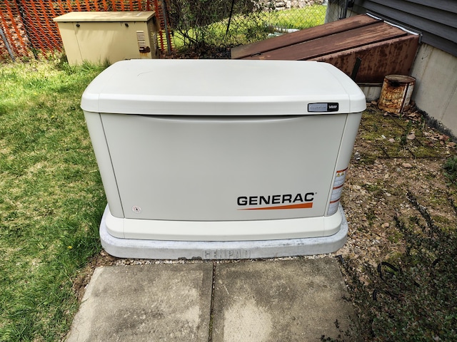 exterior view of a power unit and a bulkhead entry