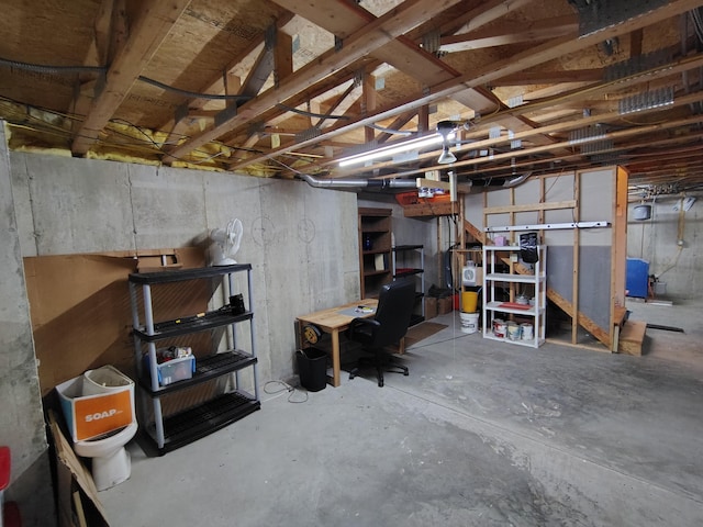 100 Weber Ln, Calais, ME 04619 - view of unfinished basement