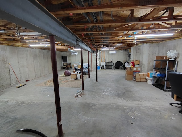 100 Weber Ln, Calais, ME 04619 - view of unfinished basement
