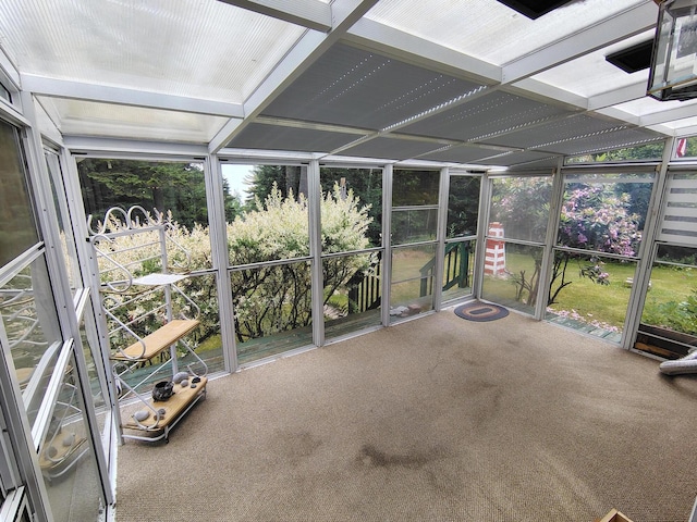 100 Weber Ln, Calais, ME 04619 - unfurnished sunroom with carpet and expansive windows