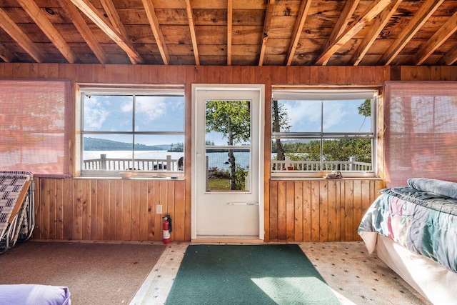 567 Phinney Farm Rd, Lincoln, ME 04457 - sunroom / solarium with a water view
