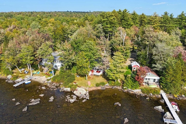 567 Phinney Farm Rd, Lincoln, ME 04457 - aerial overview of property's location featuring a forest