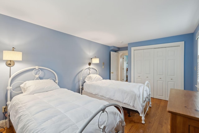 7 Clubhouse Dr, Kennebunk, ME 04043 - bedroom with a closet and wood finished floors