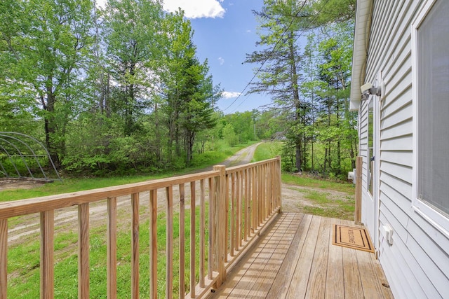204 Weymouth Rd, Morrill, ME 04952 - view of wooden terrace