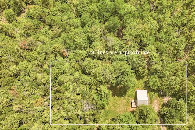 204 Weymouth Rd, Morrill, ME 04952 - aerial overview of property's location featuring property boundaries highlighted and a heavily wooded area
