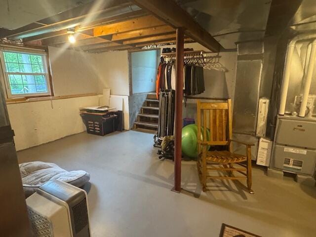 20 Oak Ridge Dr, Chelsea, ME 04330 - basement featuring stairs