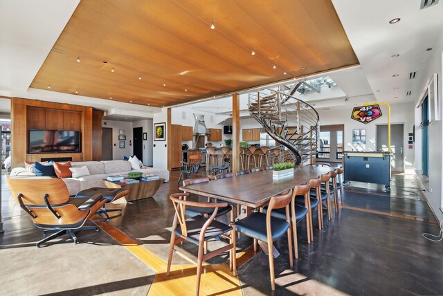 547 Congress St Unit 6, Portland, ME 04101 - dining space featuring stairway