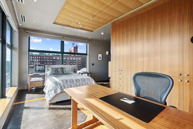 547 Congress St Unit 6, Portland, ME 04101 - bedroom featuring a city view and recessed lighting