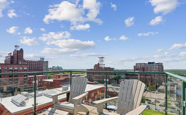 547 Congress St Unit 6, Portland, ME 04101 - balcony featuring a city view