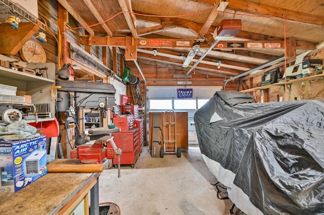 626 Wiscasset Rd, Pittston, ME 04345 - garage with a workshop area