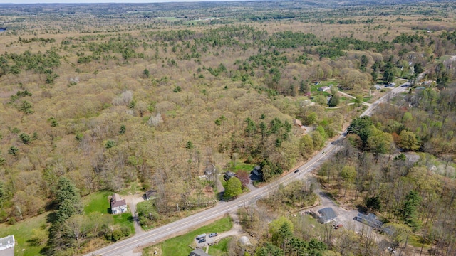 626 Wiscasset Rd, Pittston, ME 04345 - aerial overview of property's location with a forest
