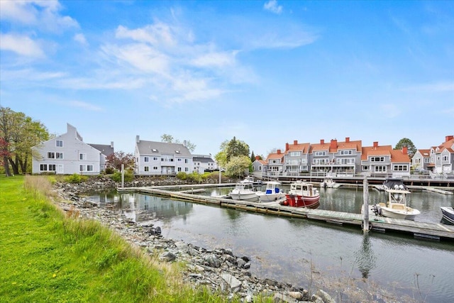 18 Ocean St Unit 72, South Portland, ME 04106 - dock area with a residential view and a water view
