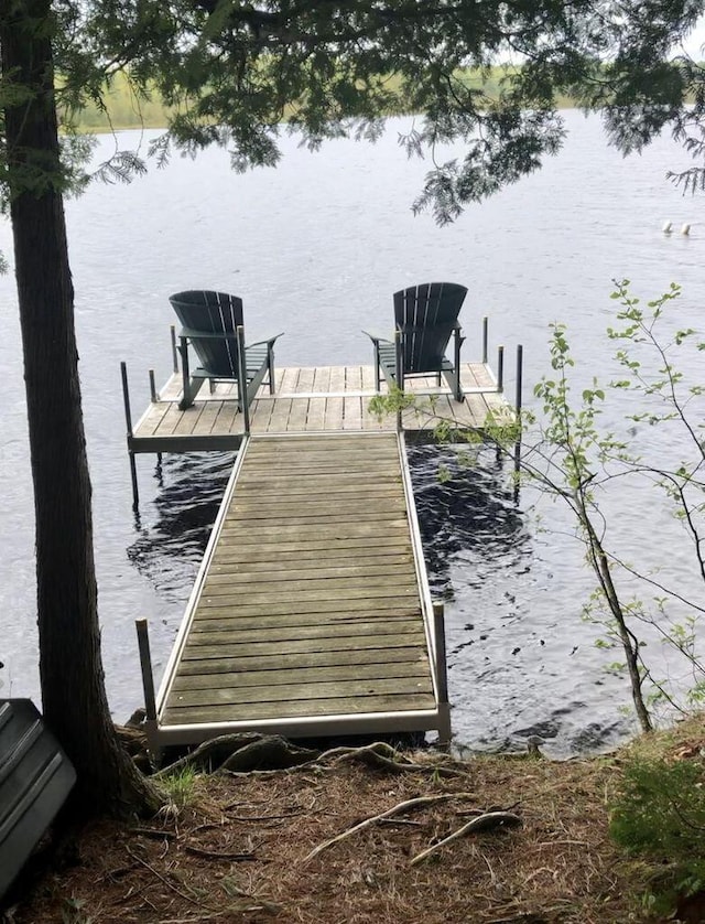 23 Woodland Rd, Winthrop, ME 04364 - dock area with a water view