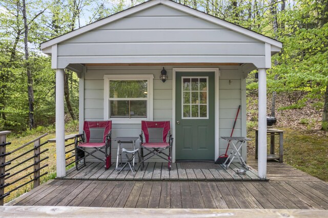 23 Woodland Rd, Winthrop, ME 04364 - view of wooden terrace