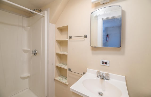 1 High St, Hallowell, ME 04347 - bathroom with a shower and vanity