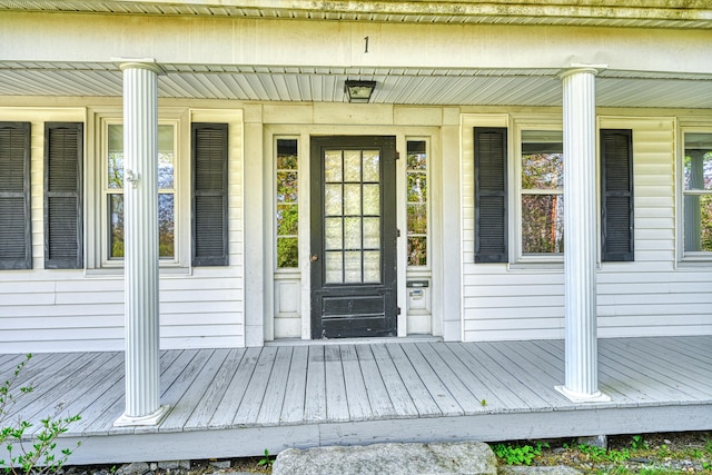 1 High St, Hallowell, ME 04347 - entrance to property featuring a porch